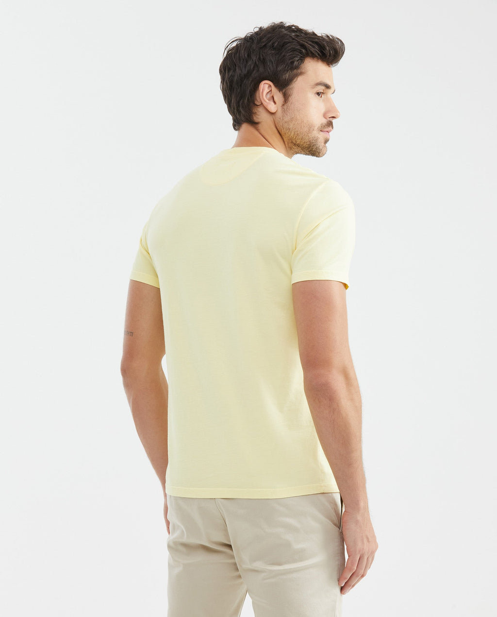 Men's Slim Fit Crew Neck T-Shirt Chest Chevignon Duck 100% Cotton - 4