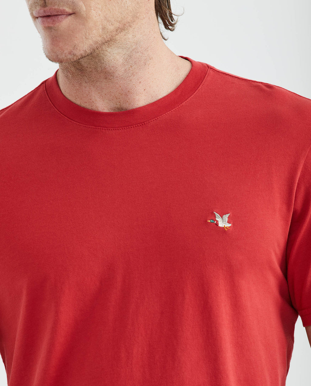 Men's Slim Fit Crew Neck T-Shirt Chest Chevignon Duck 100% Cotton - 3