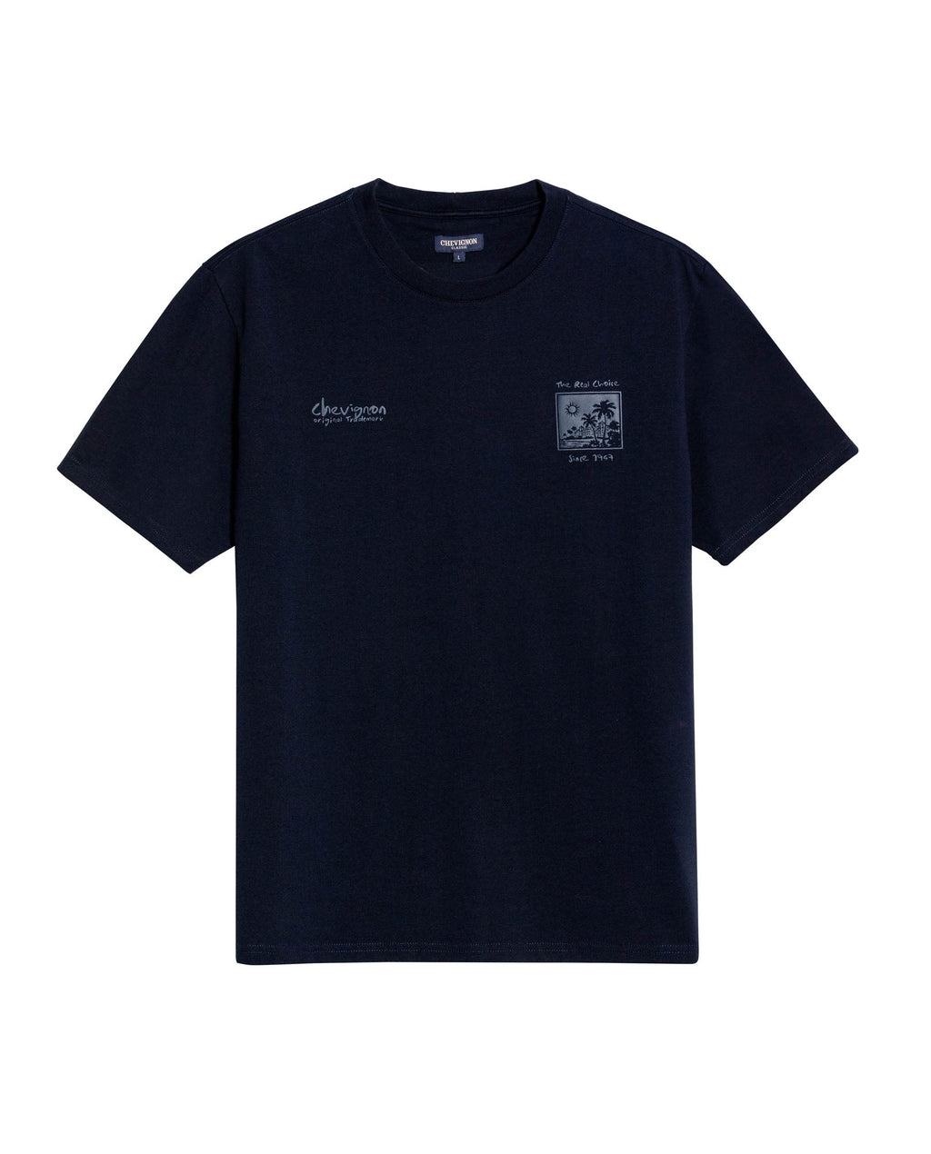Mens T-Shirt Classic Fit Short Sleeve Cotton Jersey Polonia Front Back Graphics Heavy Rib Collar - Blue 63_641H005_AZU193924_3