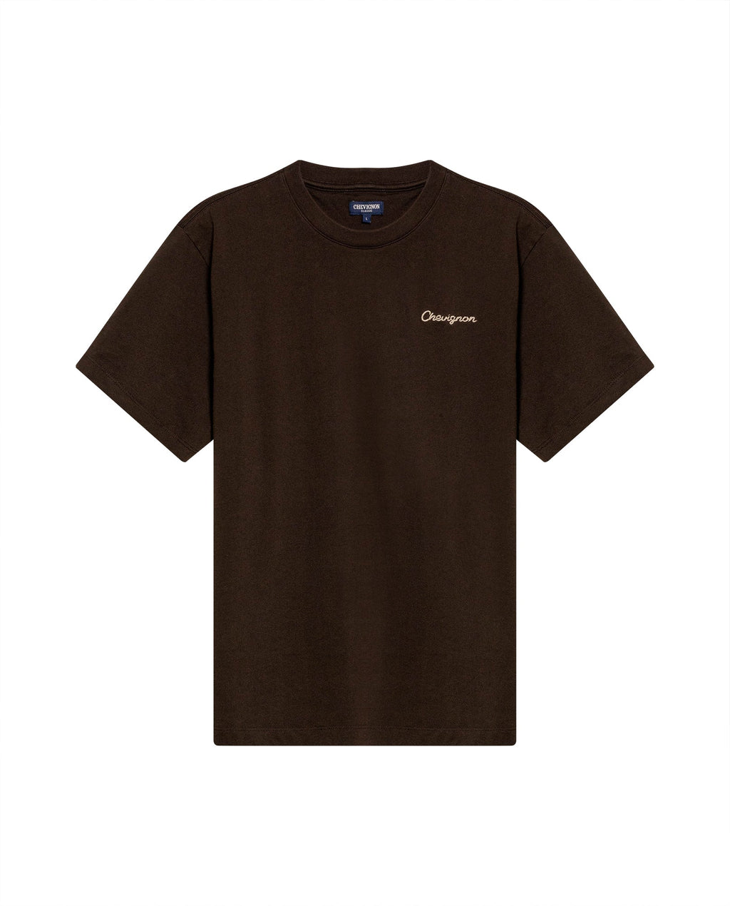 Mens Rodeo T-Shirt Classic Fit Short Sleeve Cotton Jersey Varsovia Medium Weight Artisan Embroidery Front Back - Brown 63_641H700_CAF190840_3