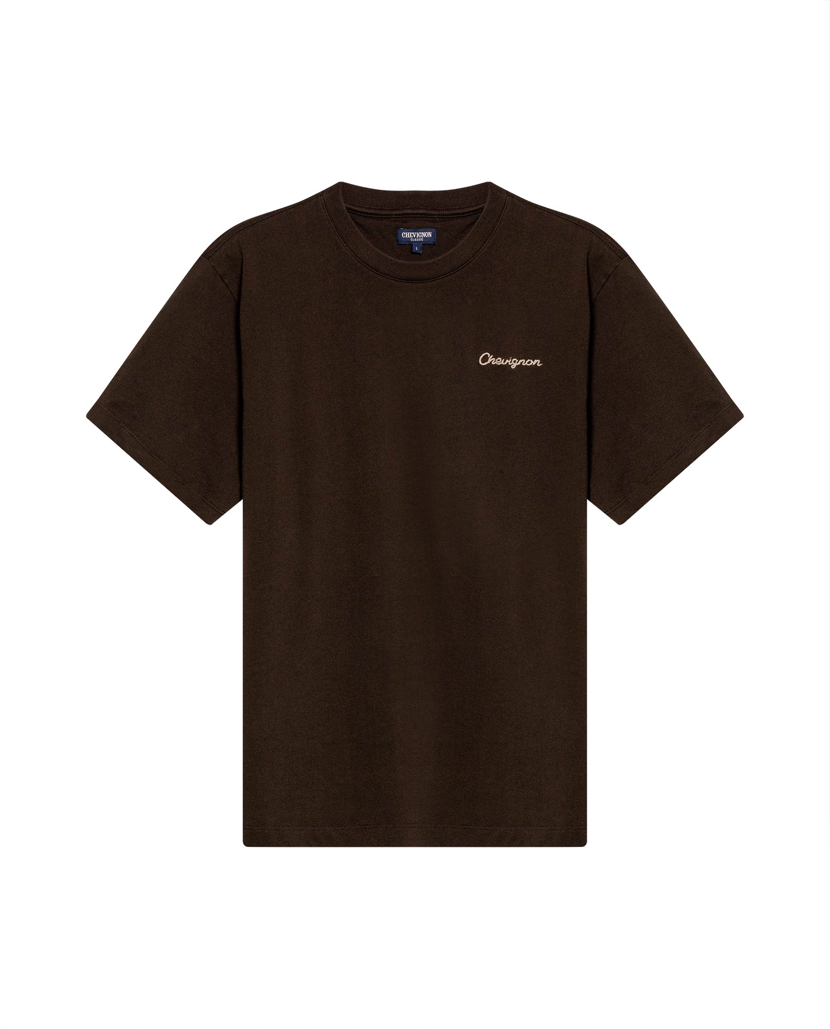 Mens Rodeo T-Shirt Classic Fit Short Sleeve Cotton Jersey Varsovia Medium Weight Artisan Embroidery Front Back - Brown 63_641H700_CAF190840_3