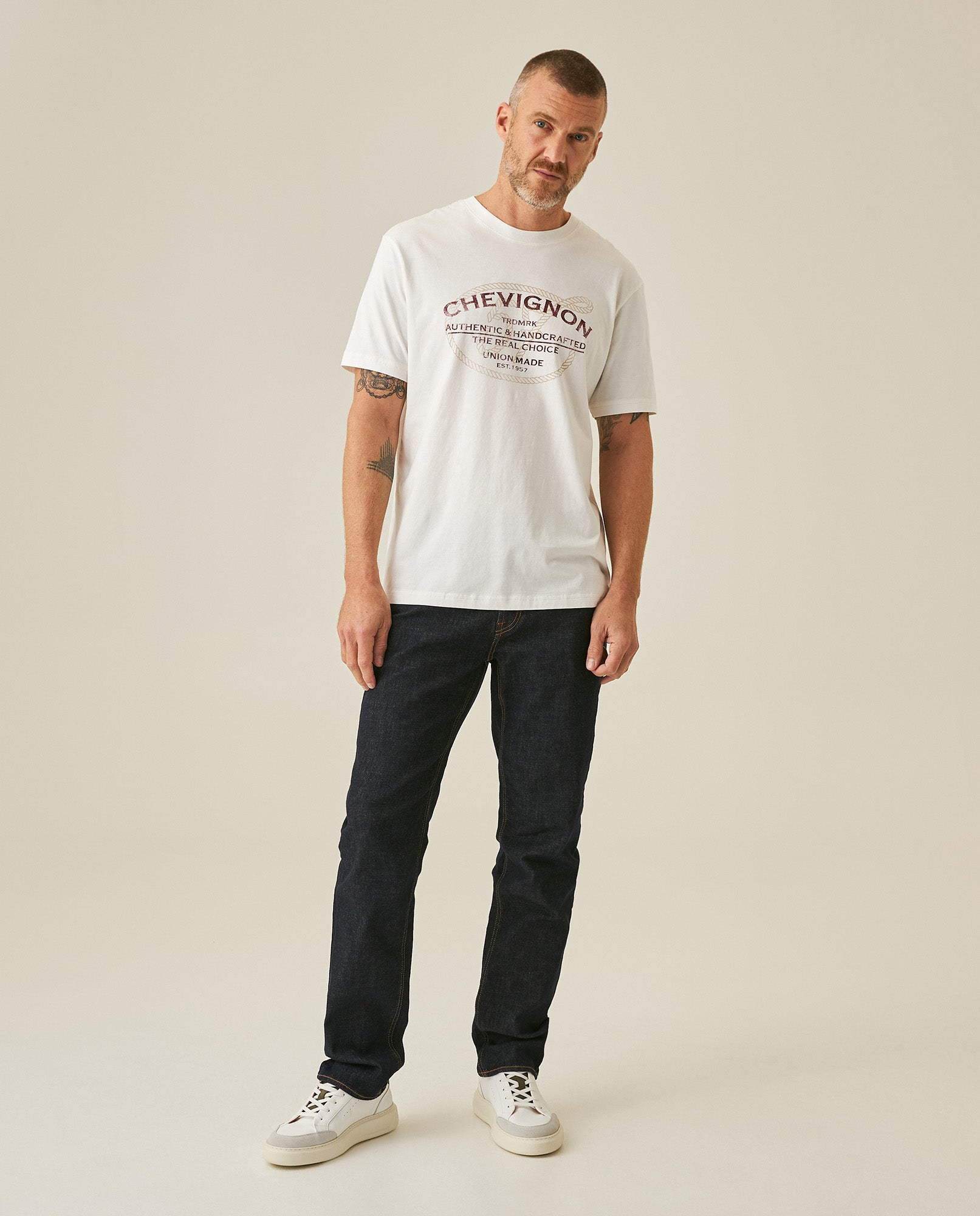 Mens Rodeo T-Shirt Slim Fit Short Sleeve Cotton Jersey Nazca Medium Weight Front Back Graphics - Raw 63_641H702_CRU110606_4