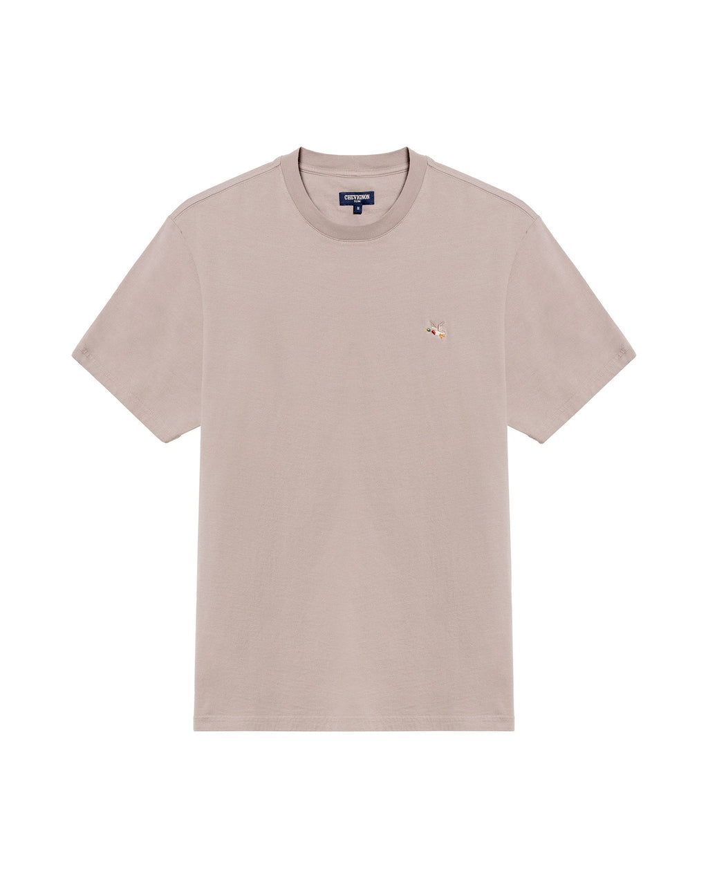 Men's Slim Fit Crew Neck T-shirt in Cotton Stretch Blend, Navigate - 1