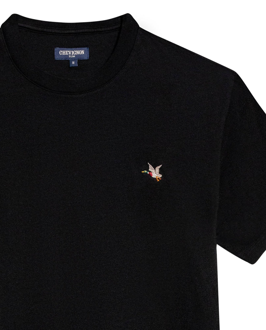 Men's Slim Fit Crew Neck T-shirt in Cotton Stretch Blend, Navigate - 7