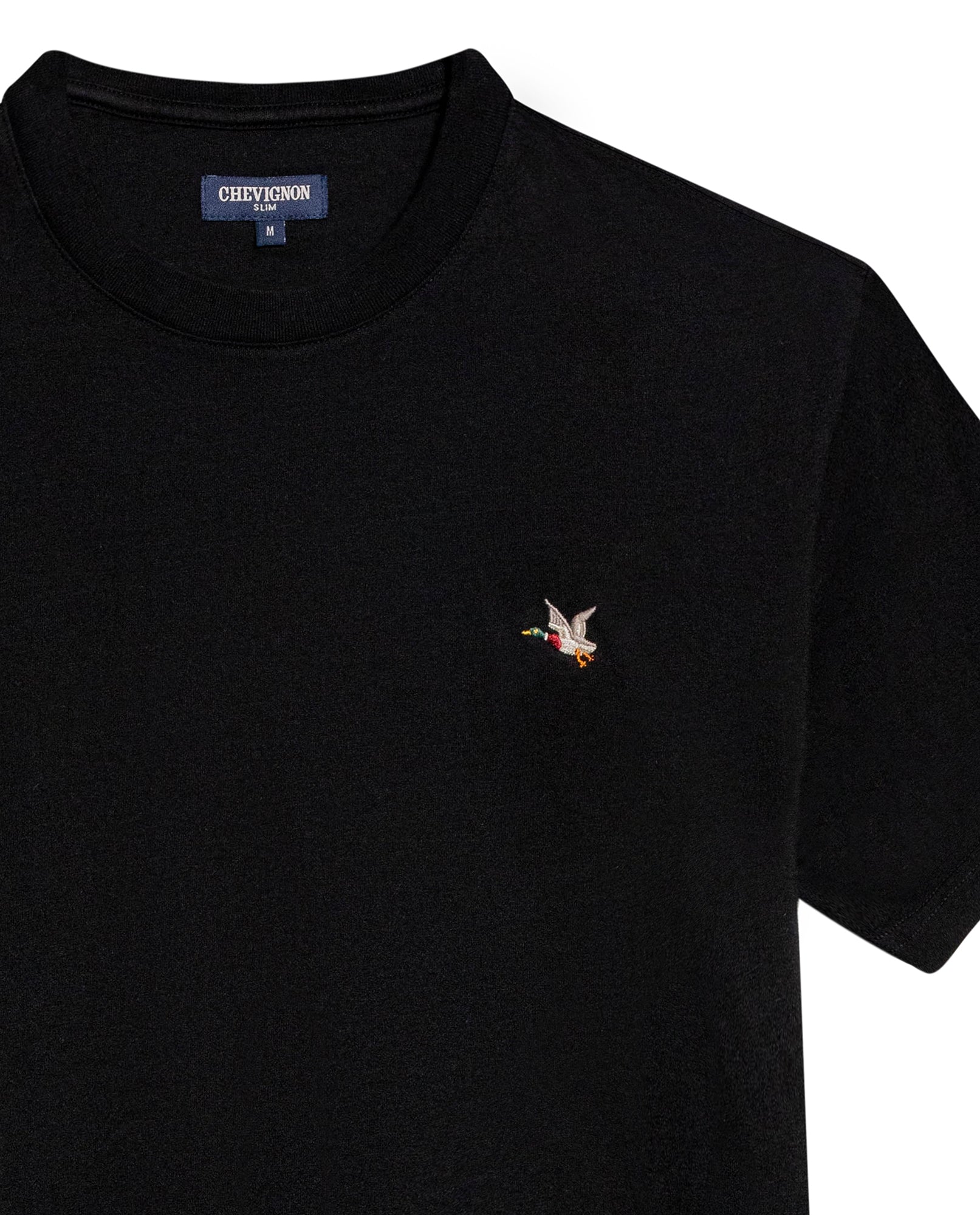 Men's Slim Fit Crew Neck T-shirt in Cotton Stretch Blend, Navigate - 7