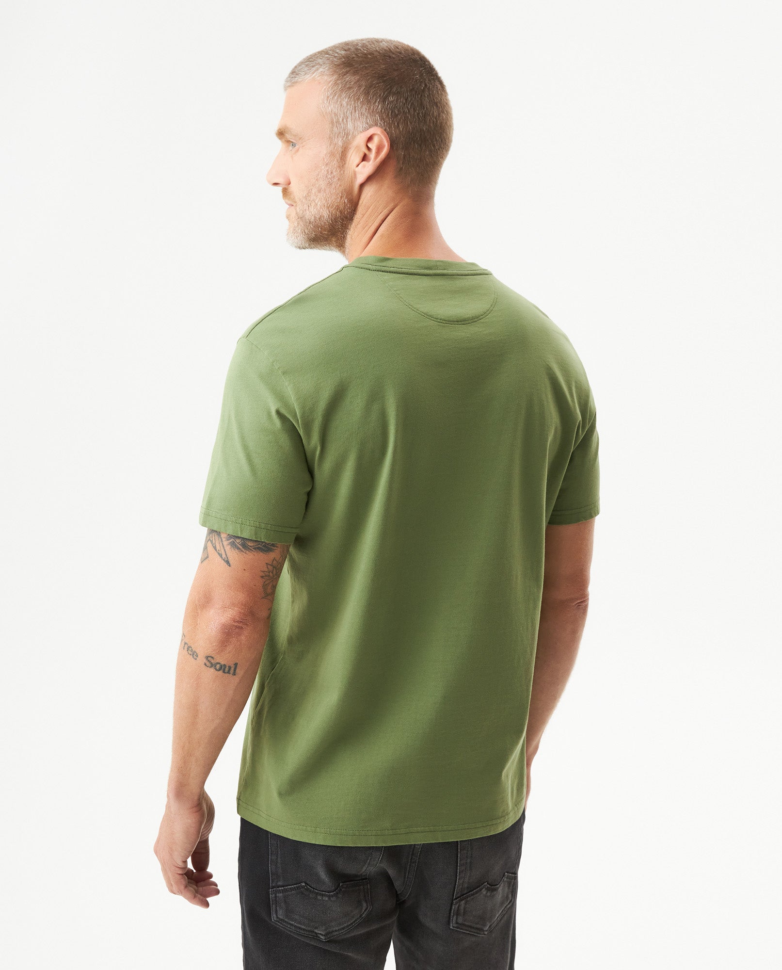 Men's Graphic Slim Fit T-shirt in Cotton, Harbor - 5