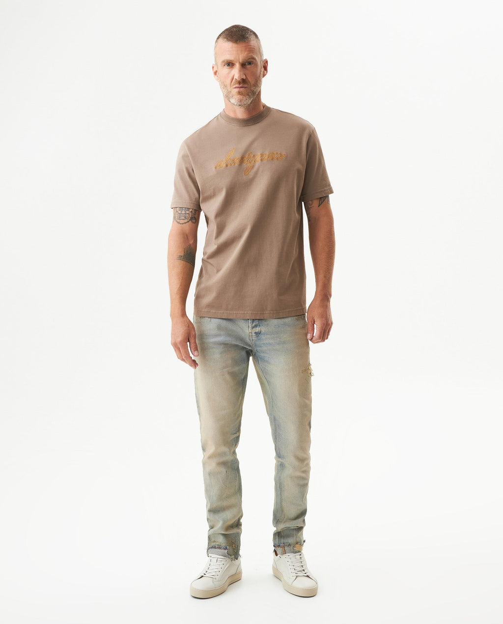 Men's Graphic Classic Fit T-shirt in Cotton, Horizon - 3