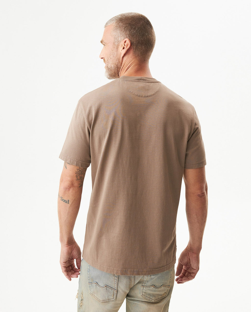 Men's Graphic Classic Fit T-shirt in Cotton, Horizon - 5