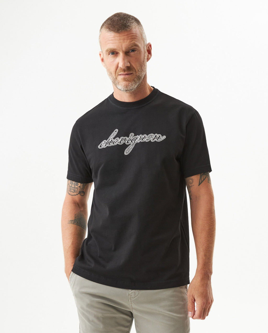 Men's Graphic Classic Fit T-shirt in Cotton, Horizon - 2