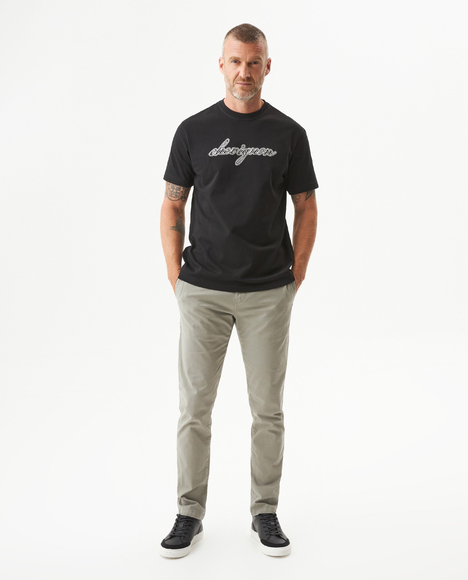 Men's Graphic Classic Fit T-shirt in Cotton, Horizon - 3