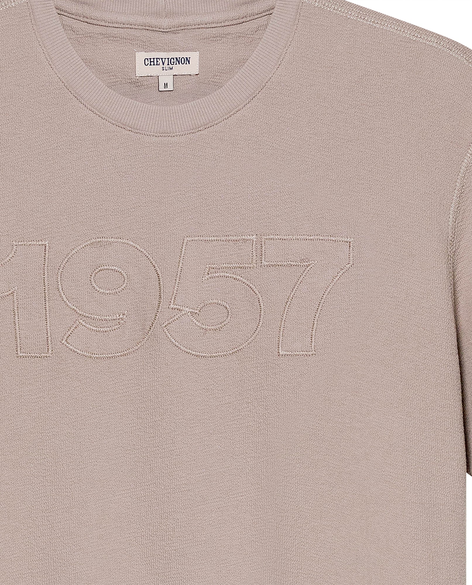 Men's Slim Fit Textured T-shirt in Cotton, Seafarer - 7