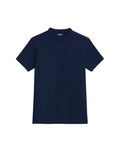 Men's Textured Slim Fit T-shirt in Cotton-Polyester Blend, Dockside - 1