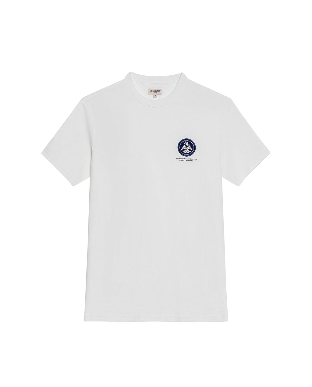 Men's Slim Fit Short Sleeve T-shirt in Cotton, Sailor - 1