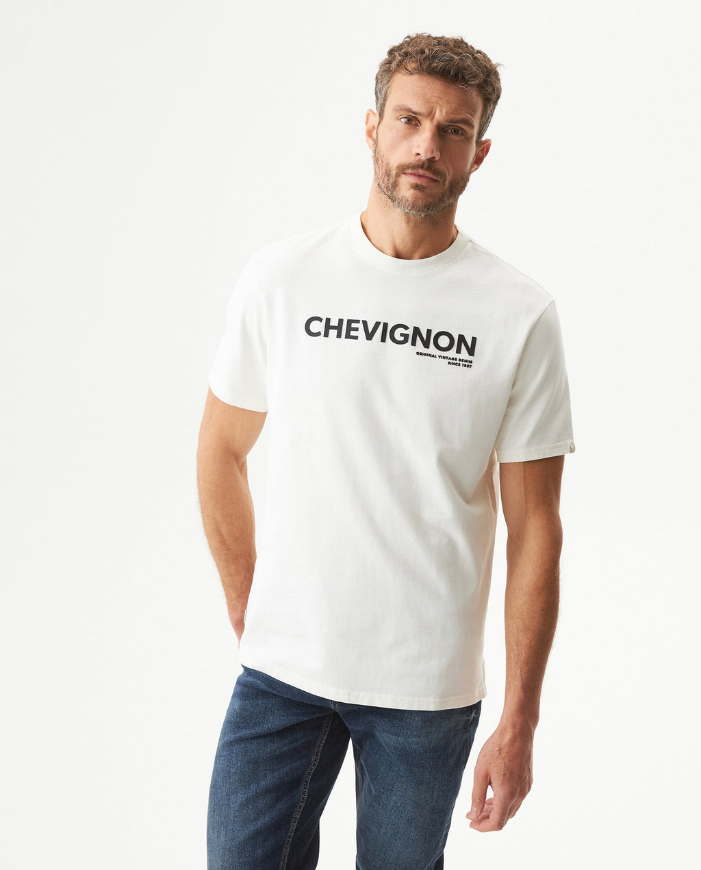 Men's Classic Fit Short Sleeve T-shirt in Cotton, Windward - 2