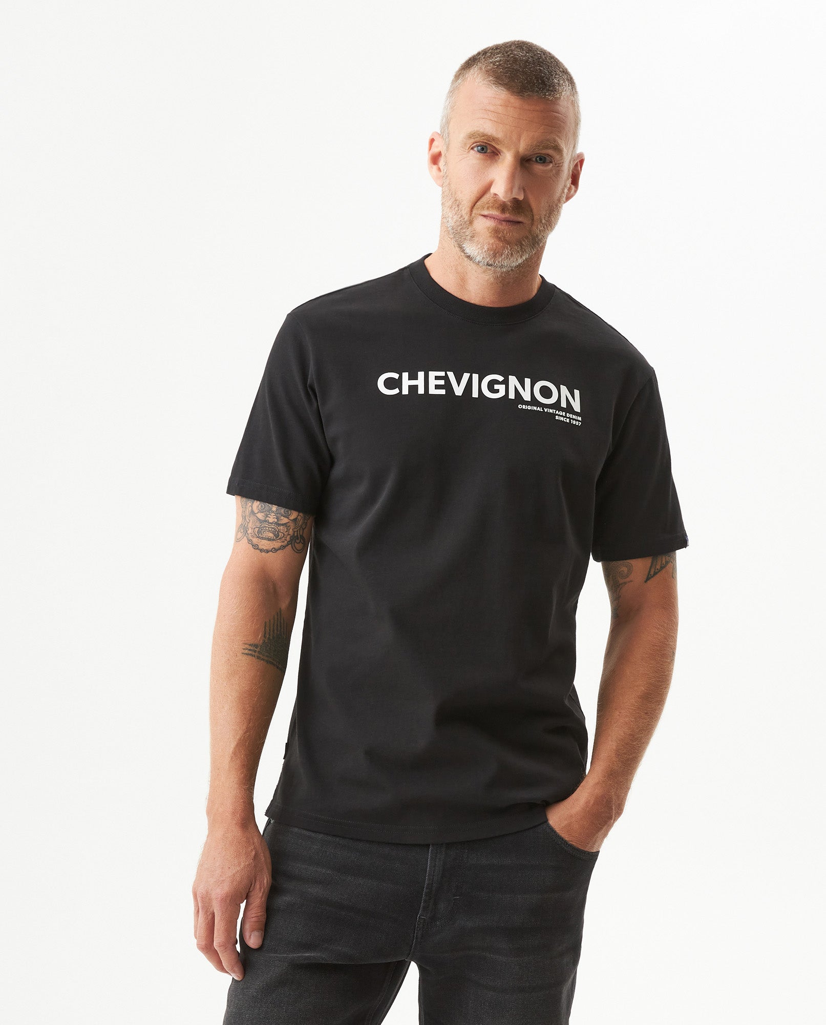 Men's Classic Fit Short Sleeve T-shirt in Cotton, Windward - 2