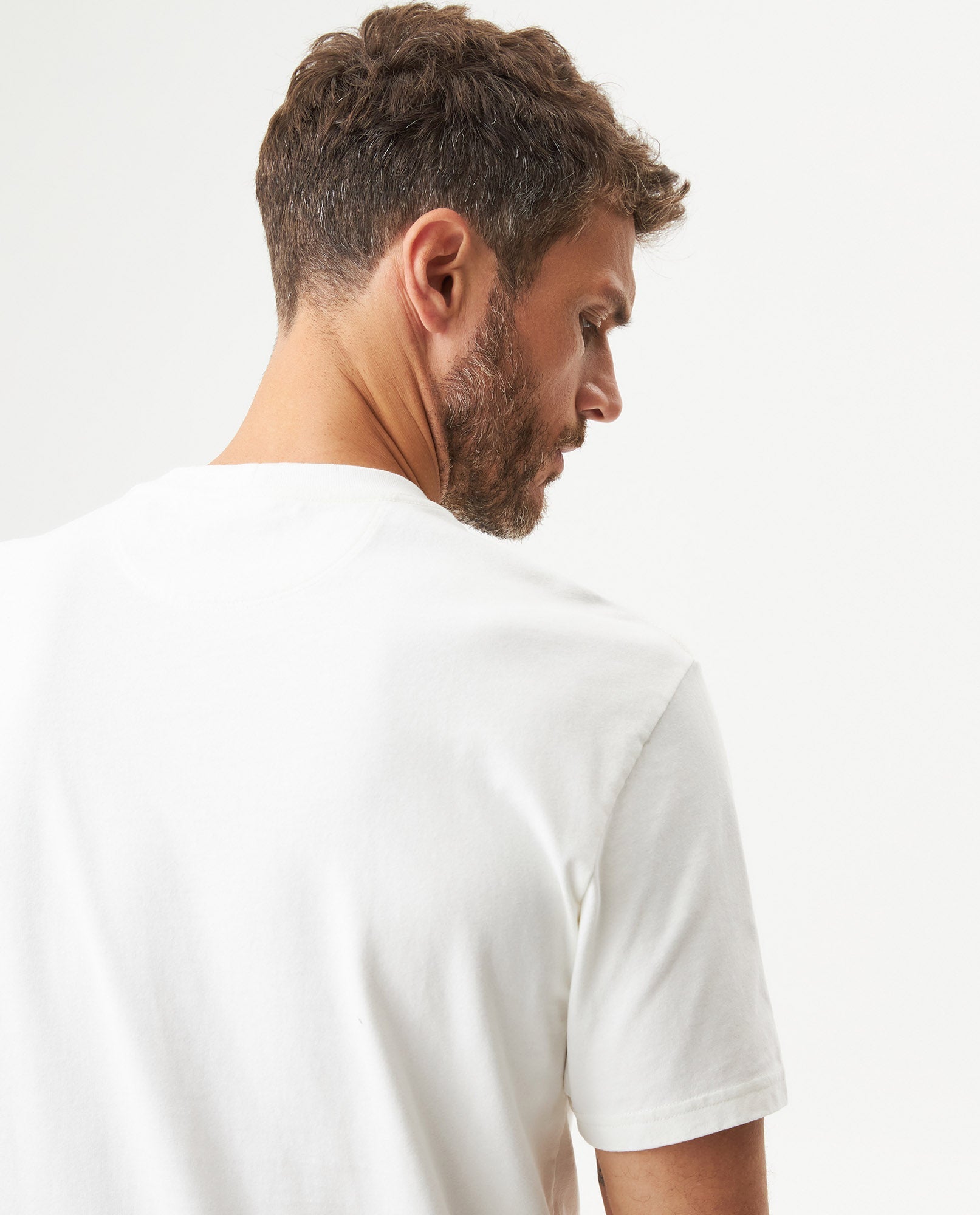 Men's Classic Fit Short Sleeve T-shirt in Cotton Stretch Blend, Jetty - 6