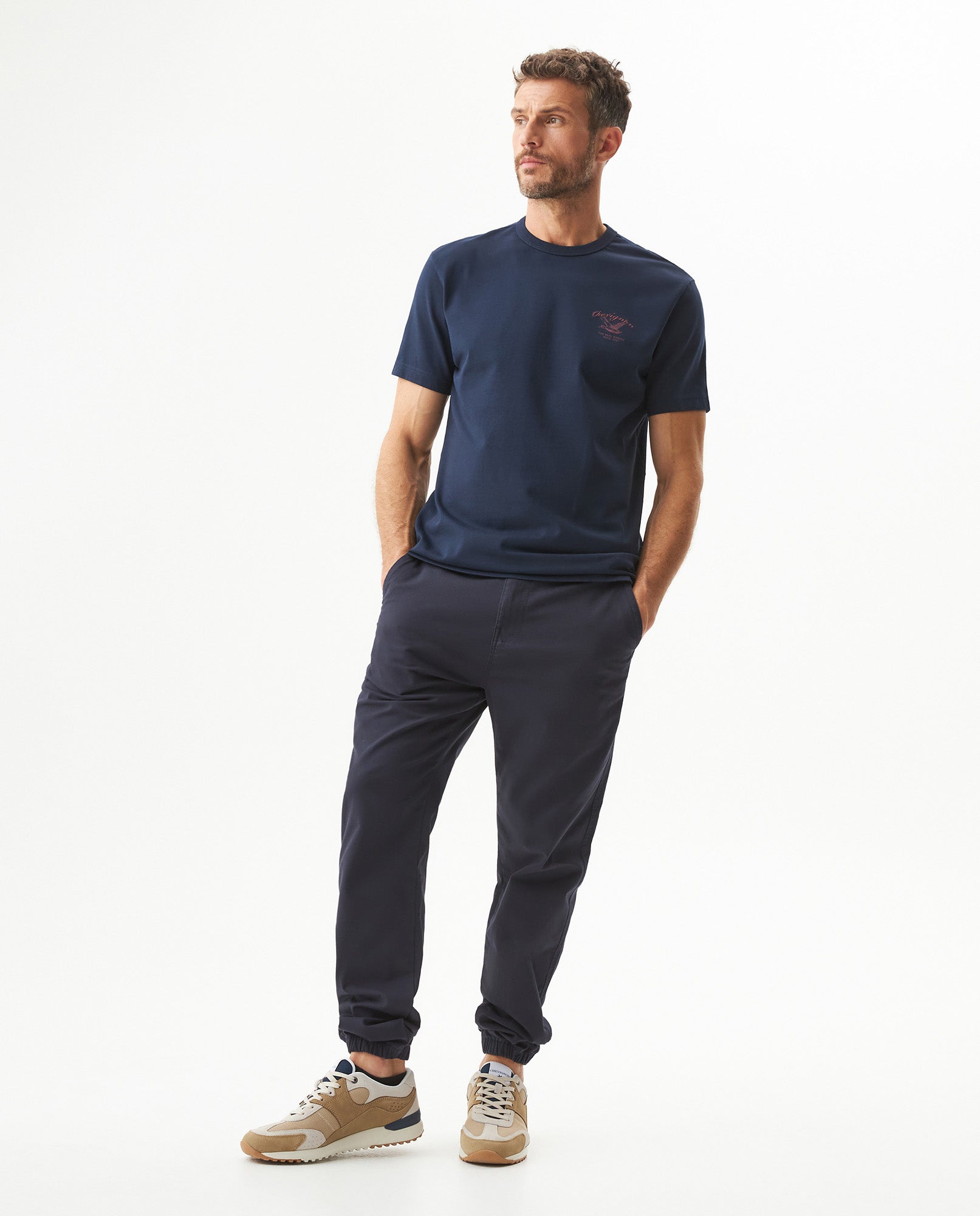 Men's Classic Fit T-shirt in Cotton, Boatyard - 3