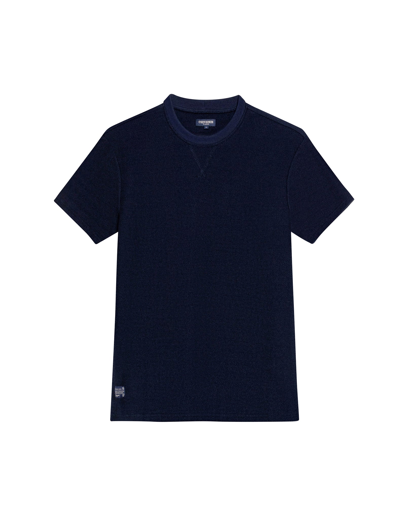 Men's Classic Fit T-shirt in Cotton Stretch Blend, Seaport - 1