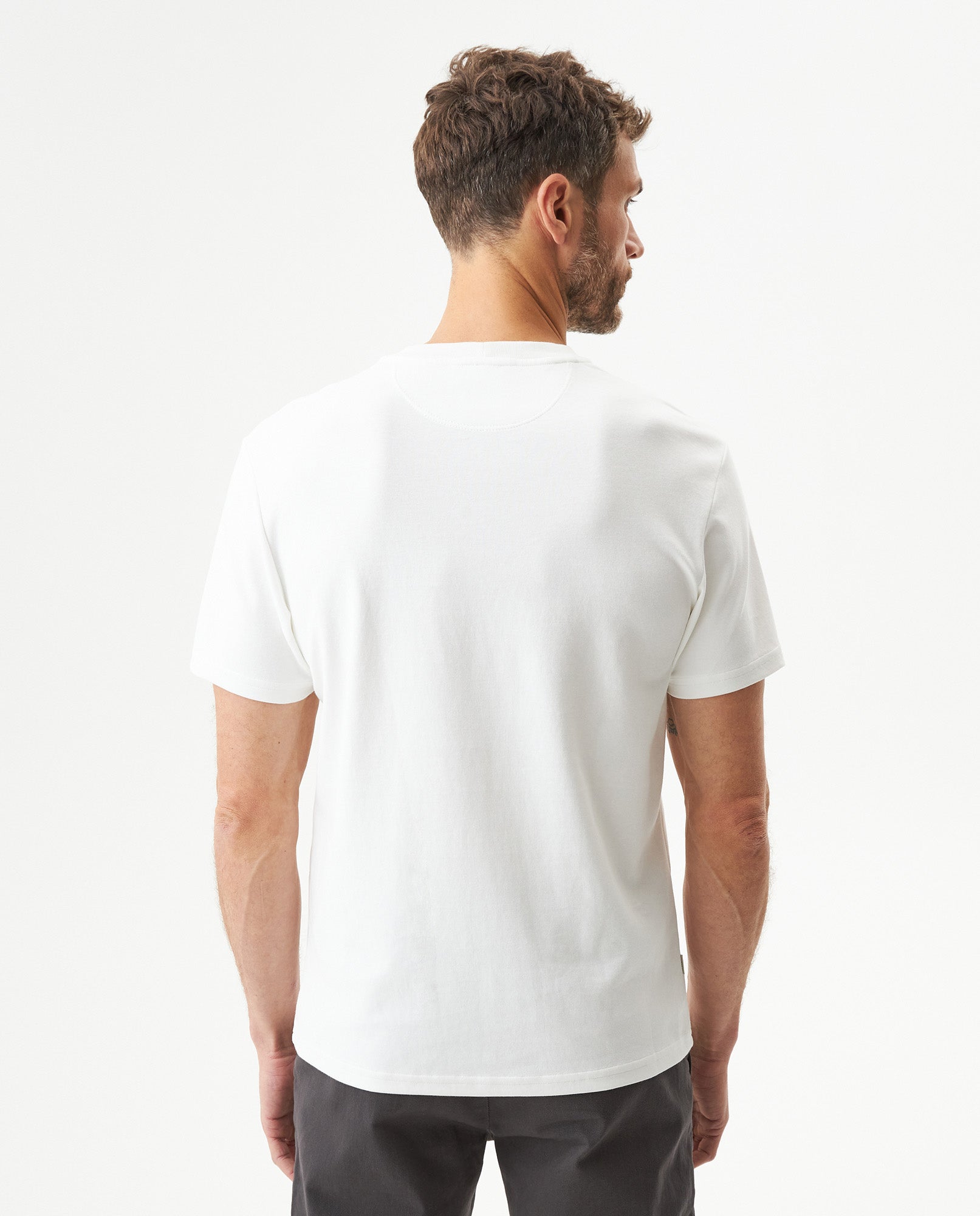Men's Slim Fit T-shirt in Cotton-Polyester Blend, Waypoint - 5