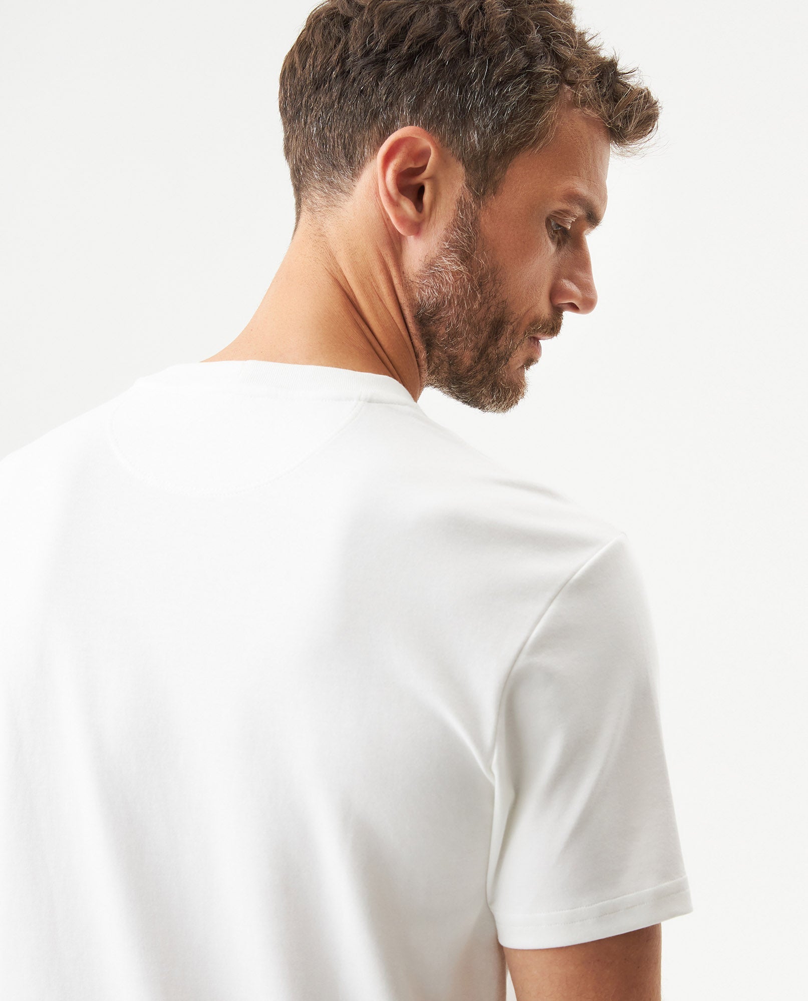 Men's Slim Fit T-shirt in Cotton-Polyester Blend, Waypoint - 6