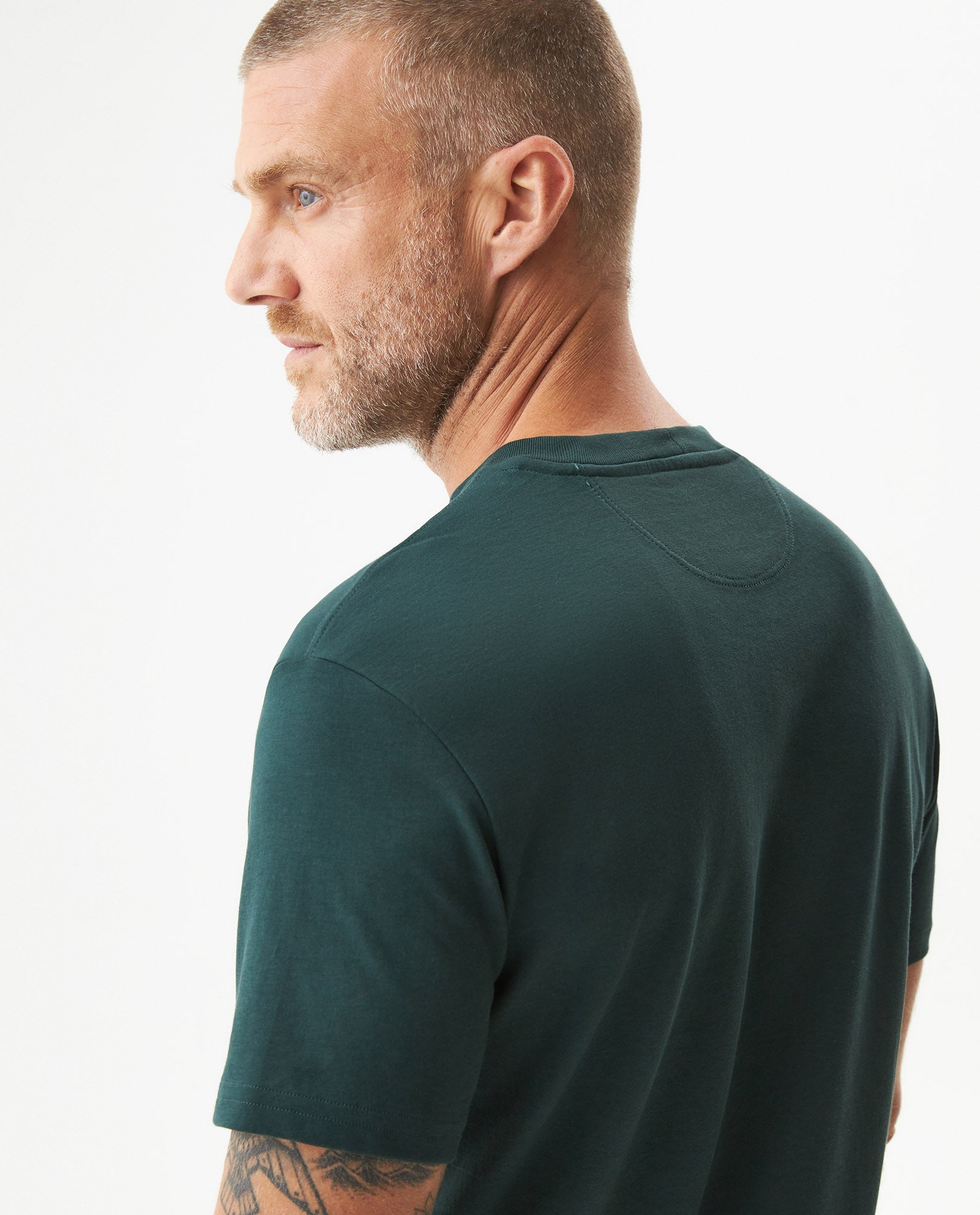 Men's Slim Fit T-shirt in Cotton-Polyester Blend, Waypoint - 6