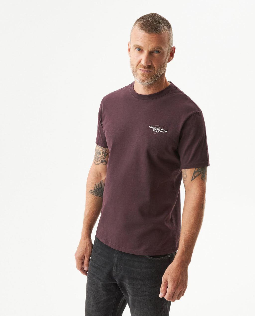 Men's Slim Fit T-shirt in Cotton, Coordinates - 2