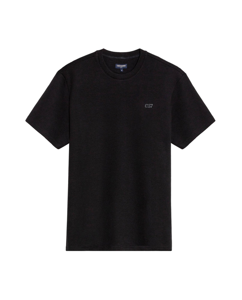 Men's Slim Fit Short Sleeve T-shirt in Cotton-Polyester Blend, Plaza - 1