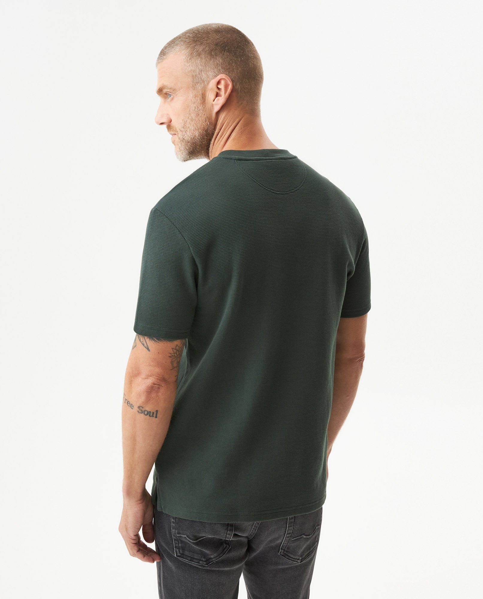 Men's Slim Fit Short Sleeve T-shirt in Cotton-Polyester Blend, Plaza - 5
