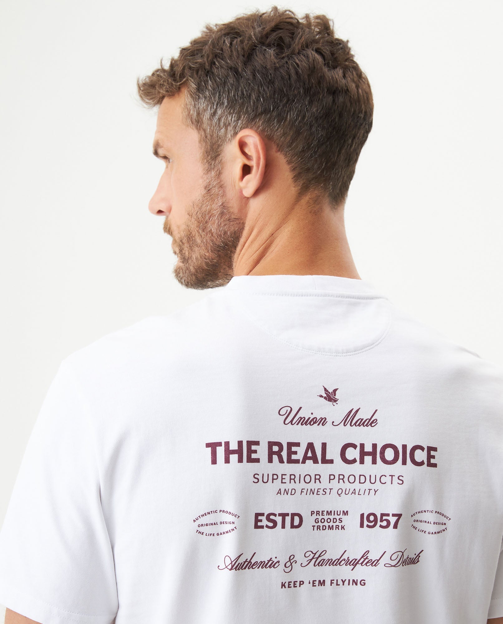 Men's Classic Fit Short Sleeve T-shirt in Cotton, Ballroom - 6