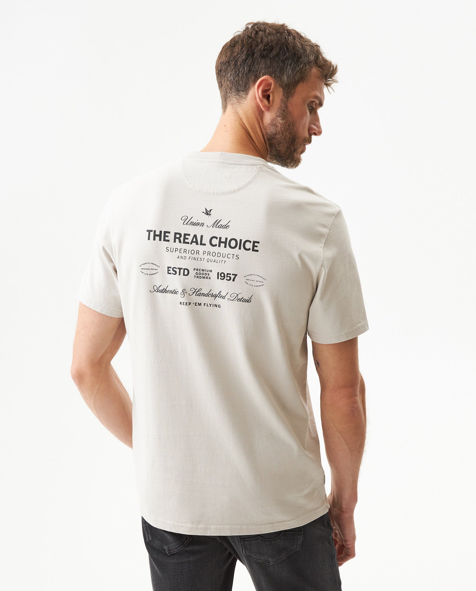 Men's Classic Fit Short Sleeve T-shirt in Cotton, Ballroom - 5