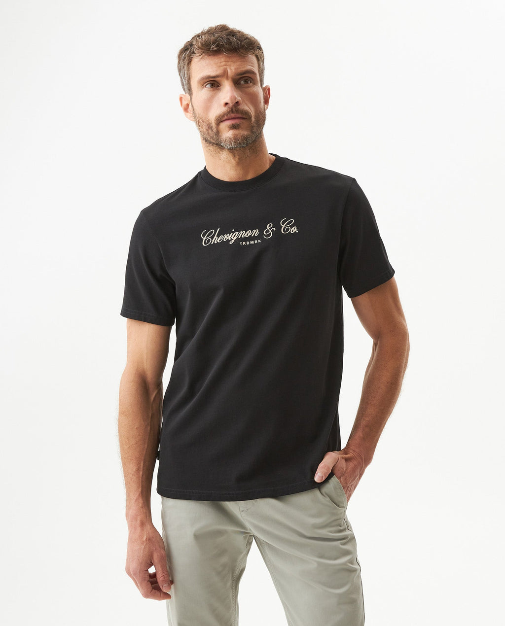 Men's Classic Fit Short Sleeve T-shirt in Cotton, Ballroom - 2