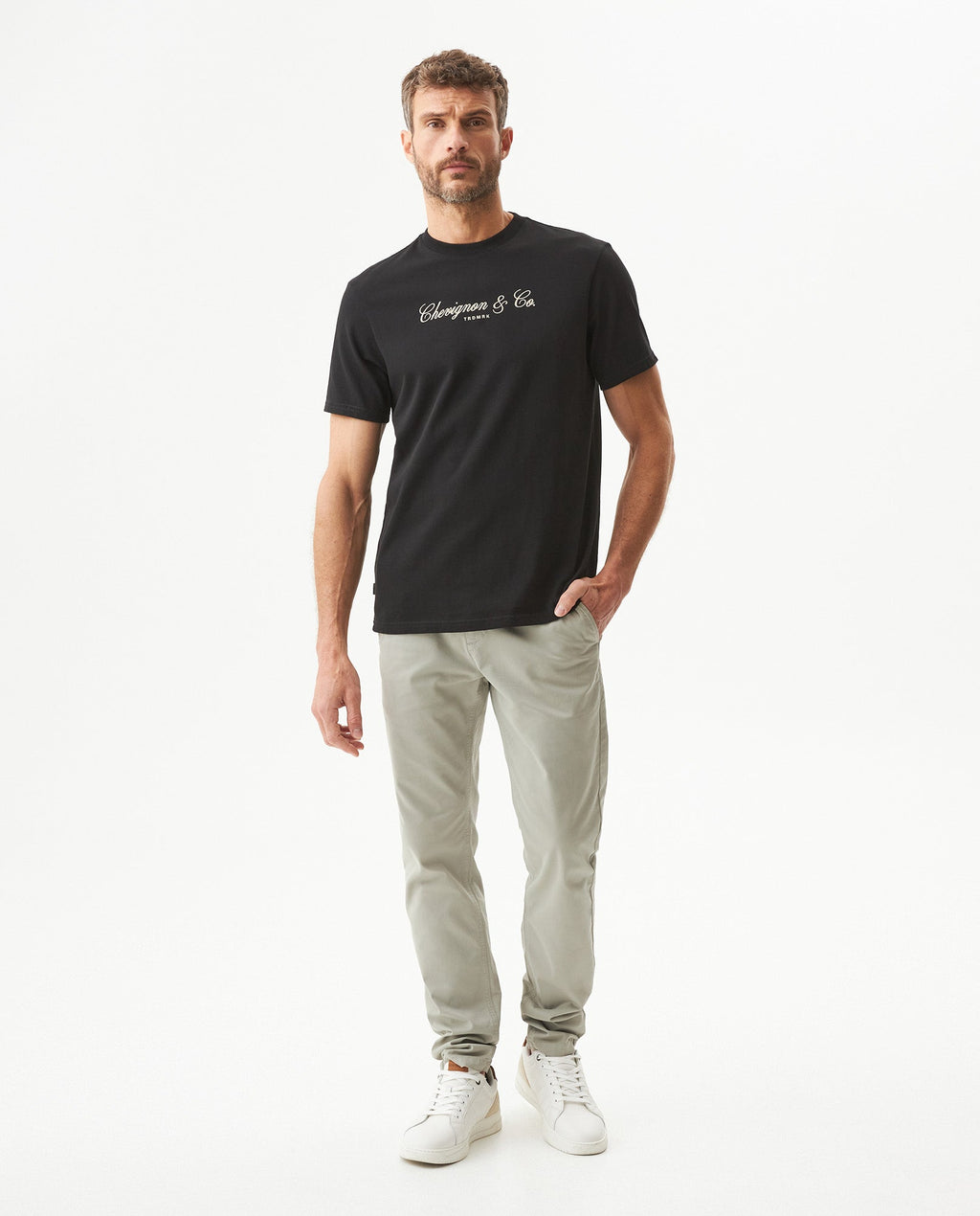 Men's Classic Fit Short Sleeve T-shirt in Cotton, Ballroom - 3