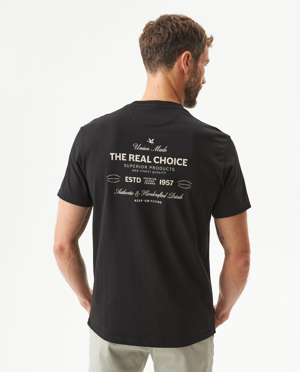 Men's Classic Fit Short Sleeve T-shirt in Cotton, Ballroom - 5