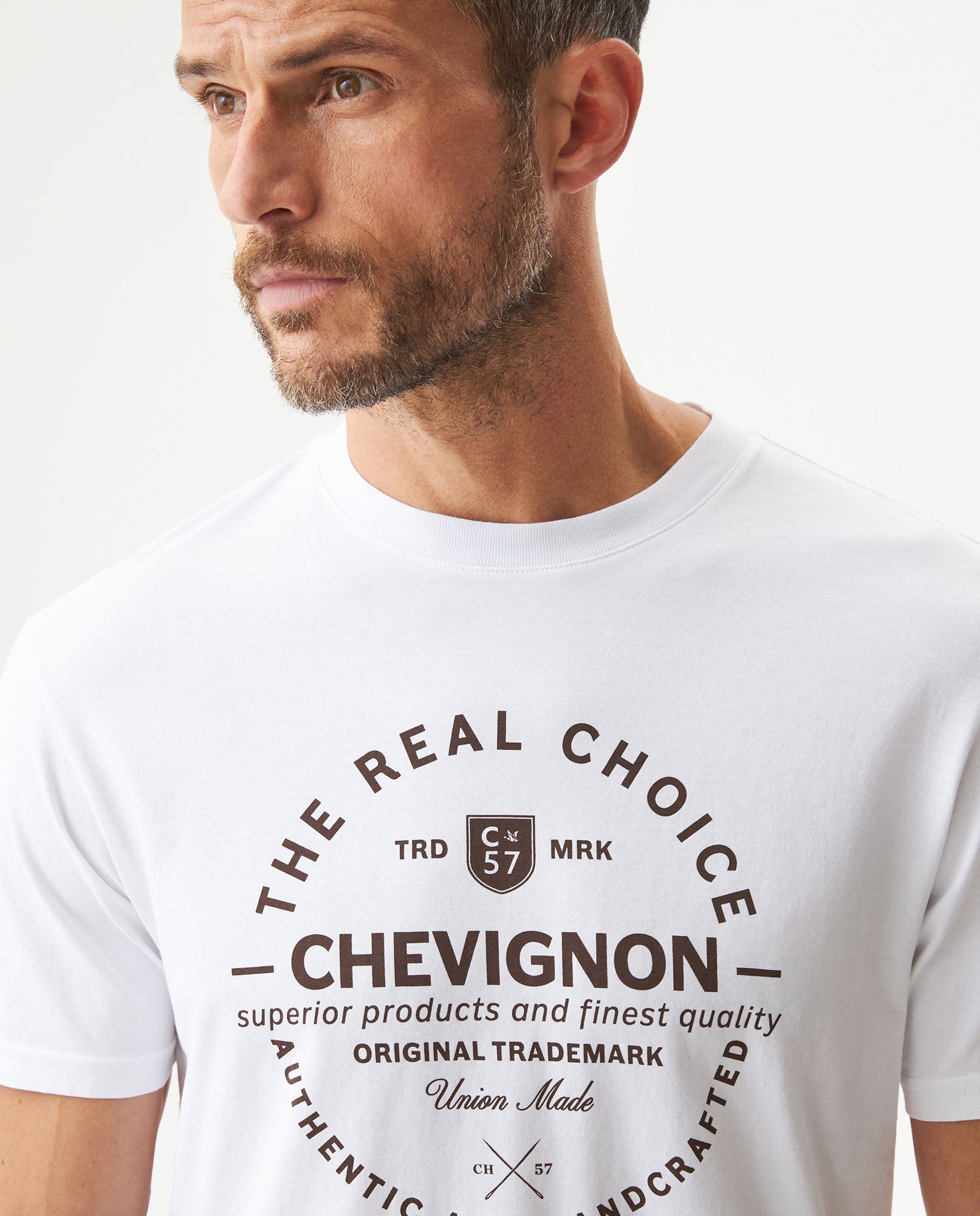 Men's Slim Fit Short Sleeve T-shirt in Cotton, Festive - 4