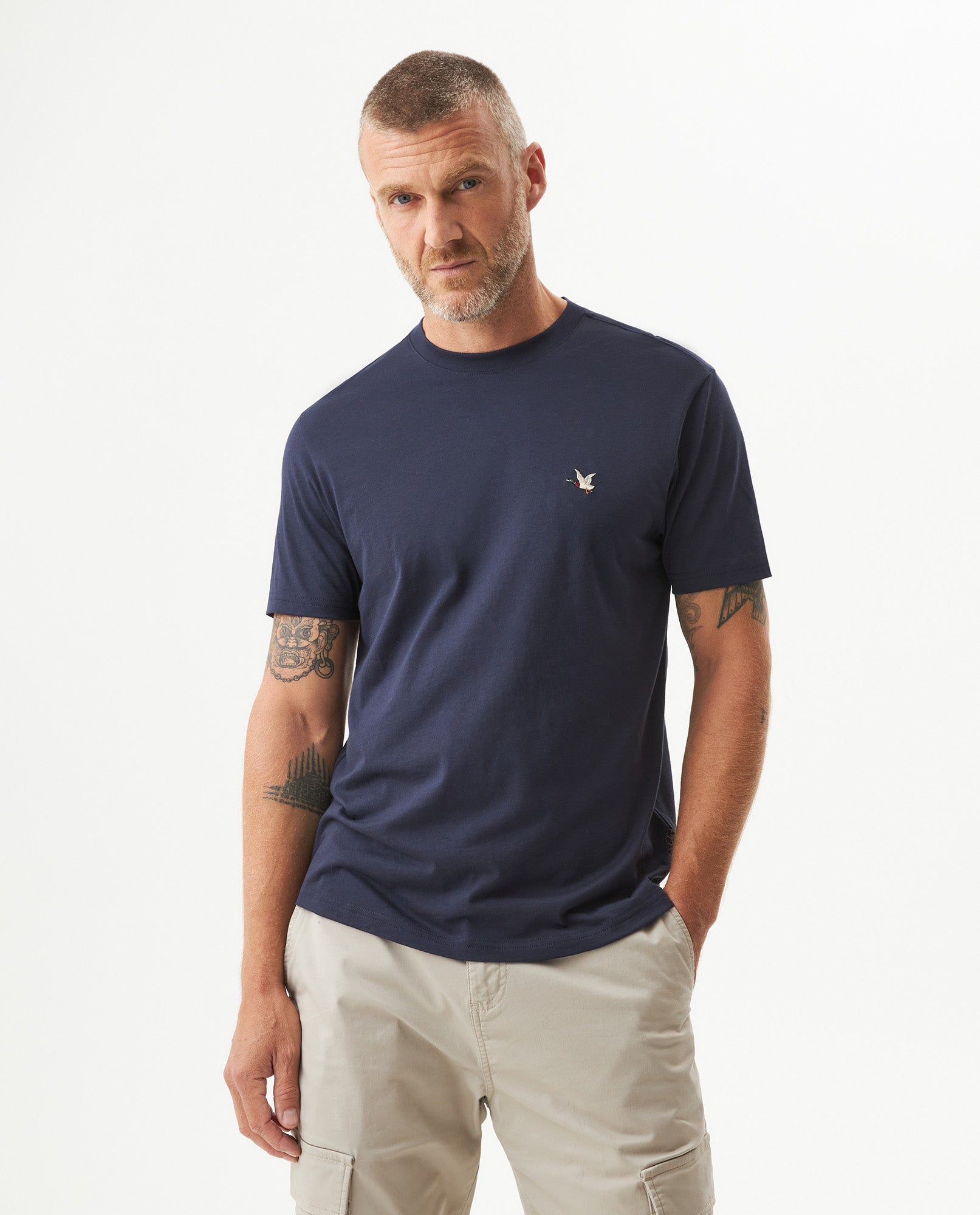 Men's Essential Slim Fit Short Sleeve T-shirt in Pima Cotton, Heritage - 2