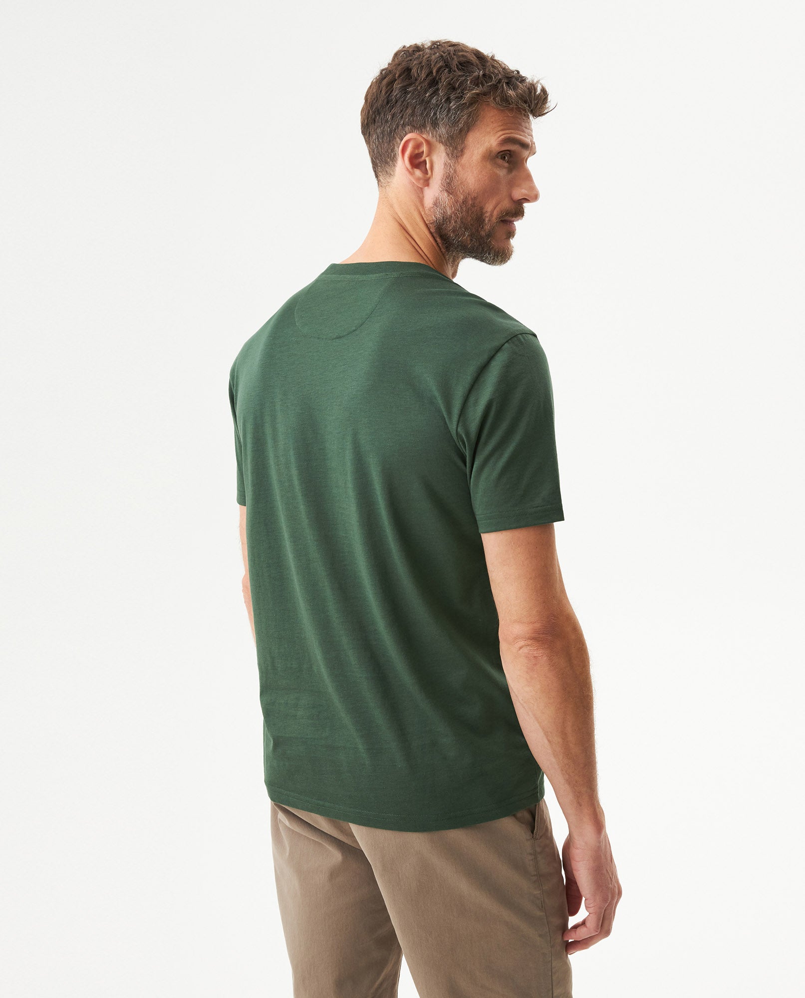 Men's Essential Slim Fit Short Sleeve T-shirt in Pima Cotton, Heritage - 5