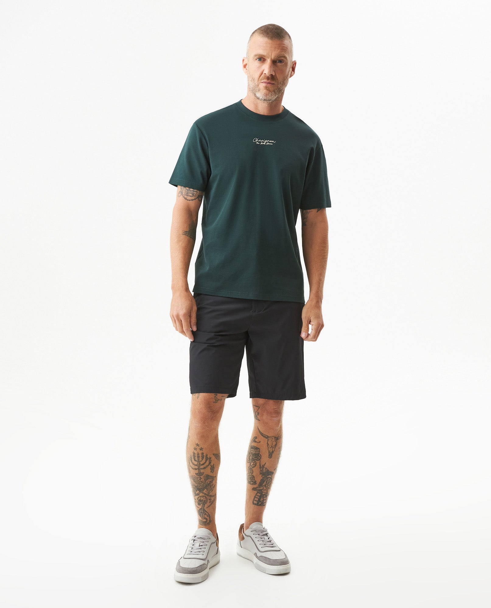 Men's Classic Fit Printed T-shirt in Cotton, Bayside - 3