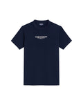 Men's Slim Fit Typographic Graphic T-shirt in Cotton, Seafront - 1