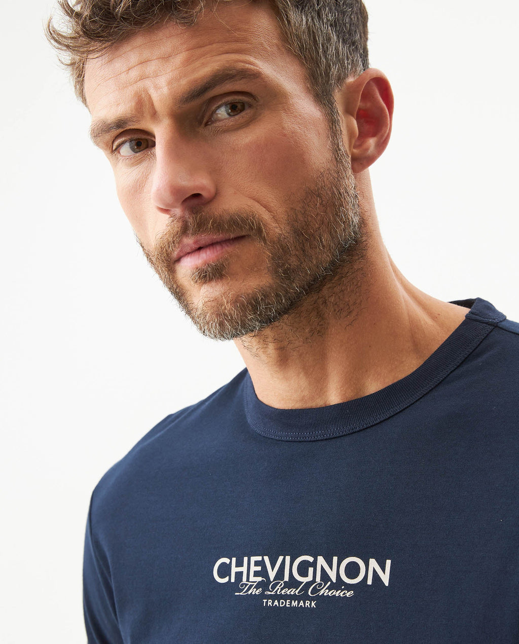 Men's Slim Fit Typographic Graphic T-shirt in Cotton, Seafront - 4