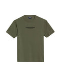 Men's Slim Fit Typographic Graphic T-shirt in Cotton, Seafront - 1