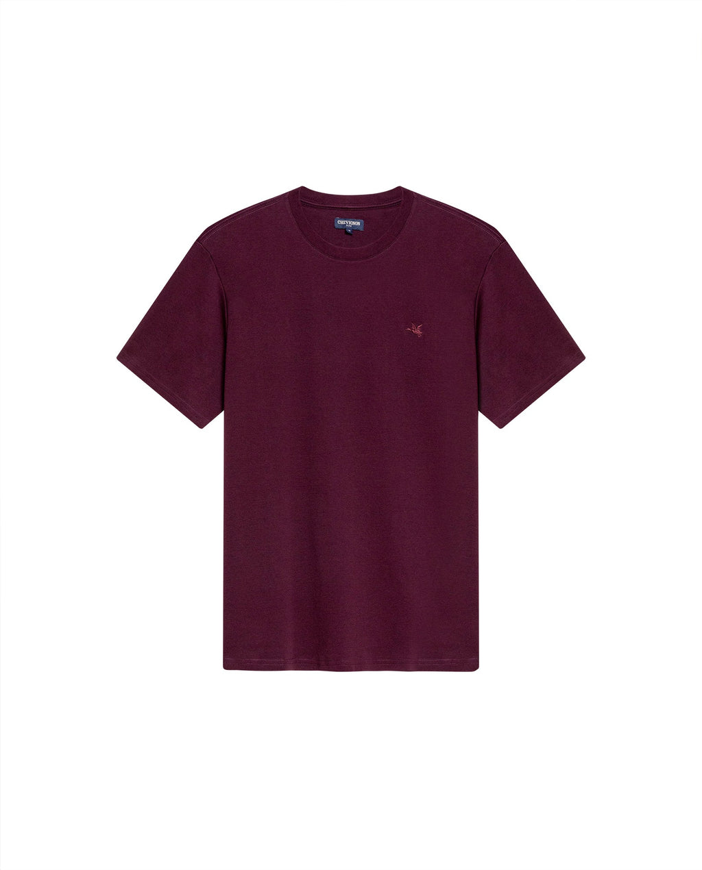 Men's Embroidered Slim Fit T-shirt in Cotton, Twilight  - 1