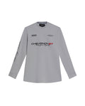 Men's Racing Long Sleeve Regular Fit T-shirt in Cotton, Compass - 3