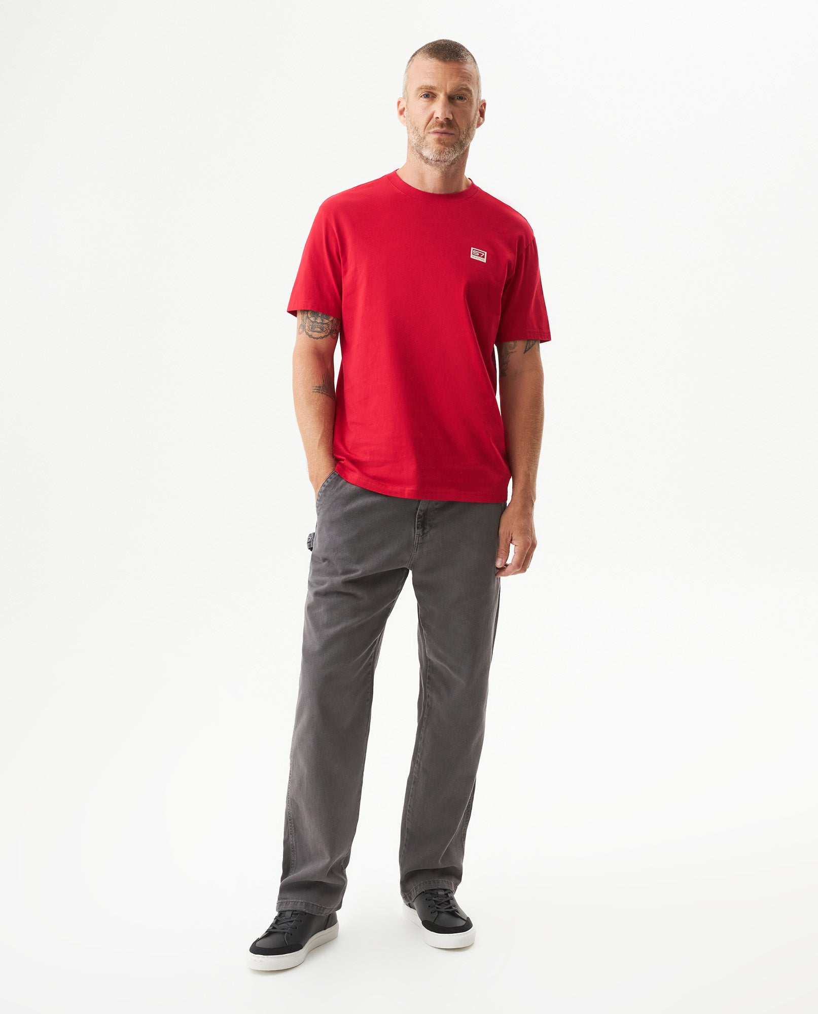 Men's Racing Graphic Classic Fit T-shirt in Cotton, Captain 63_649G904_ROJ191557_4