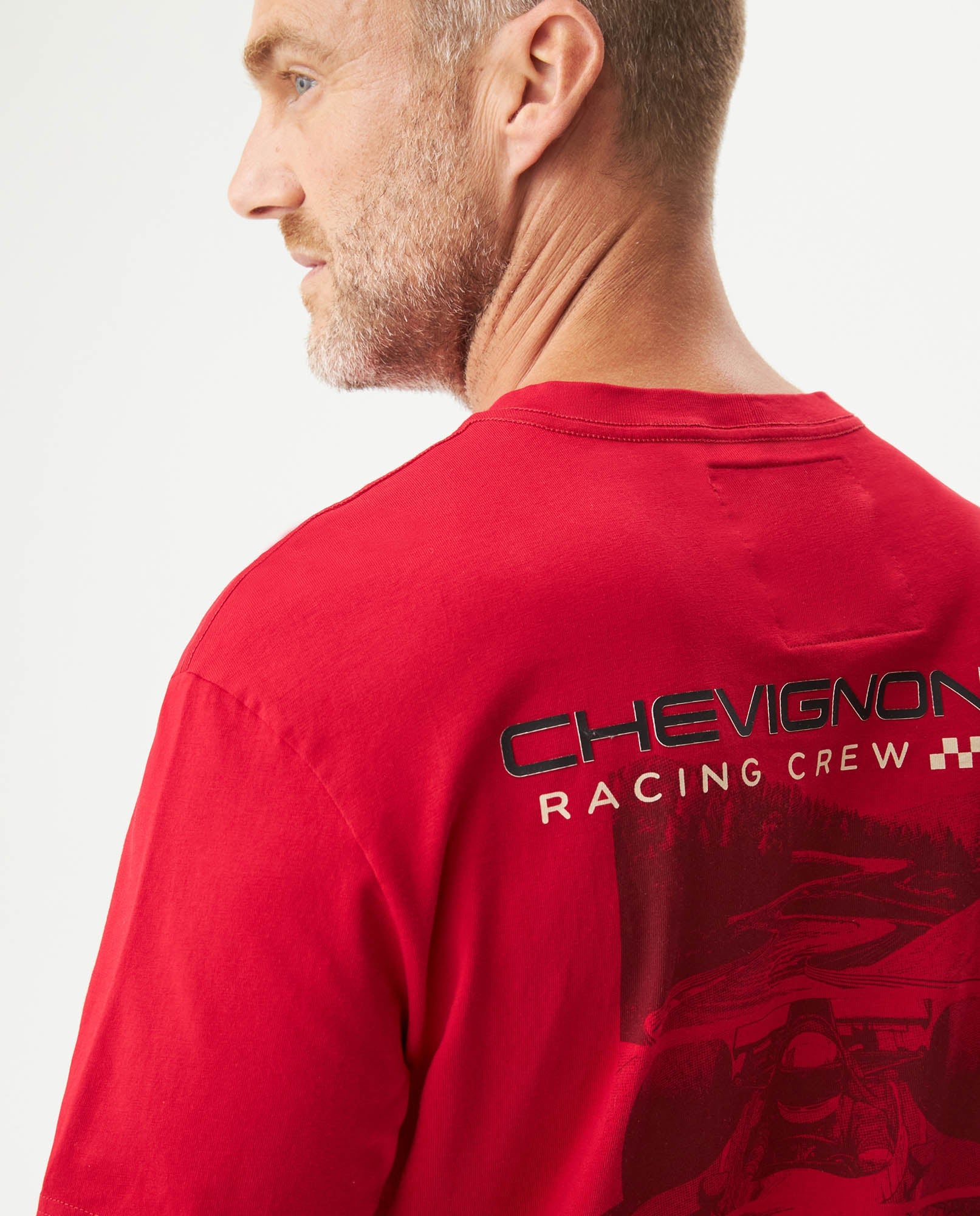 Men's Racing Graphic Classic Fit T-shirt in Cotton, Captain 63_649G904_ROJ191557_7