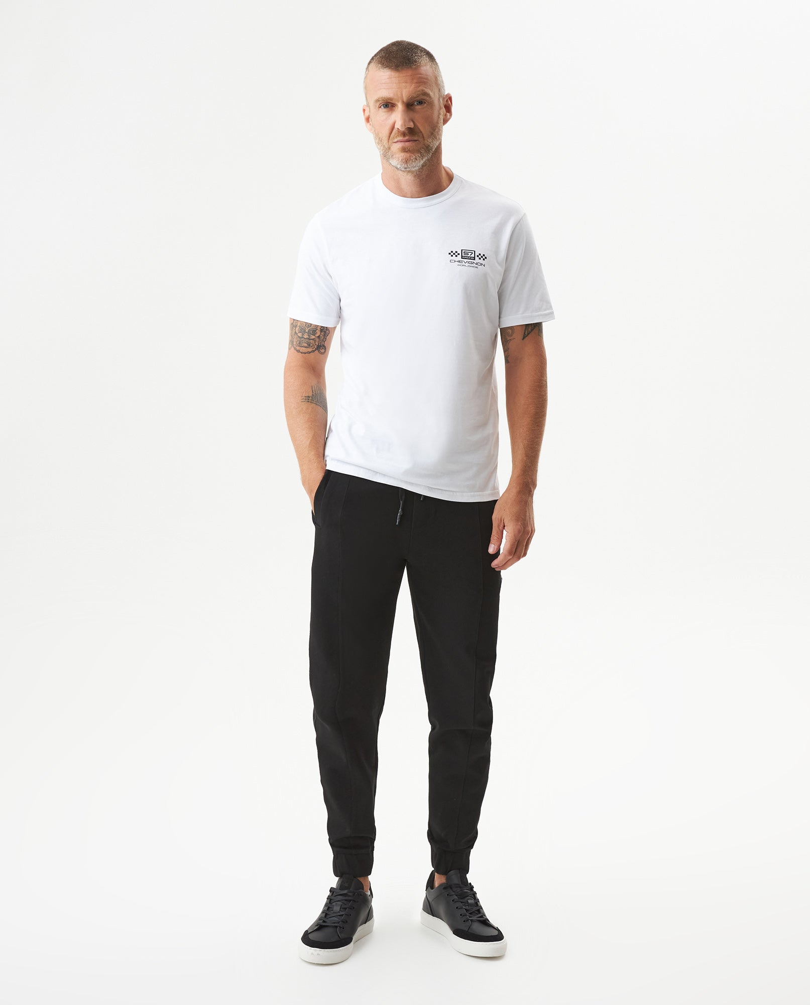 Men's Racing Slim Fit T-shirt in Cotton, Nautical - 3