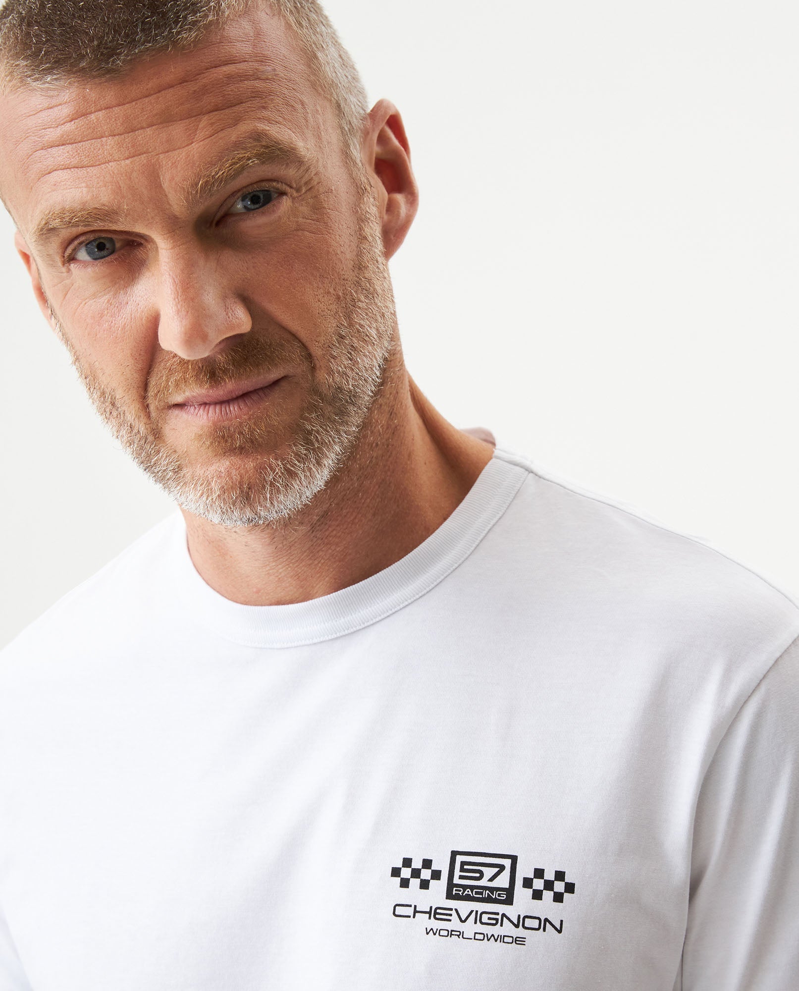 Men's Racing Slim Fit T-shirt in Cotton, Nautical - 4