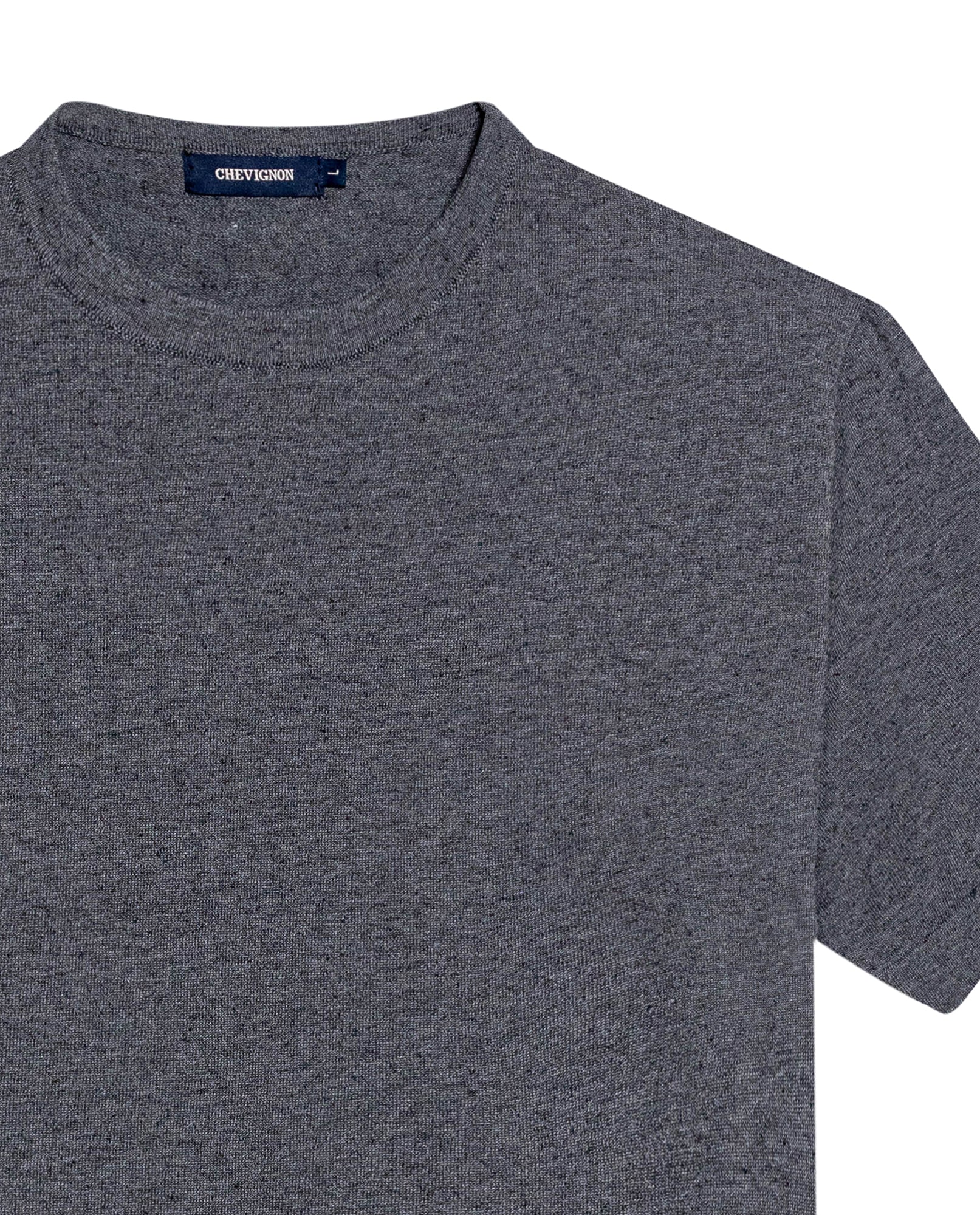 Men's Heathered Cotton Knit T-shirt, Sparkle - 7